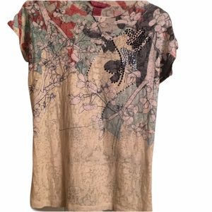 NWT IDI by Matthew M shirt top M Ross bling colors